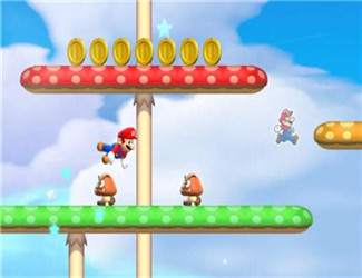 超级马里奥跑酷1-3蘑菇山谷的飞行龟怎么完美吃光紫金币